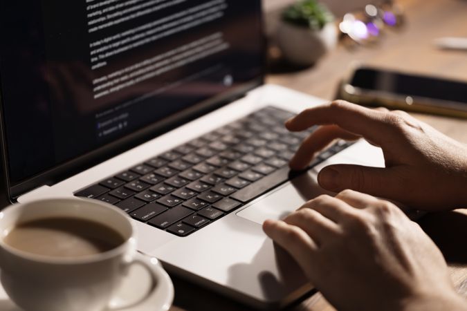 Businessman Working Remotely at Home