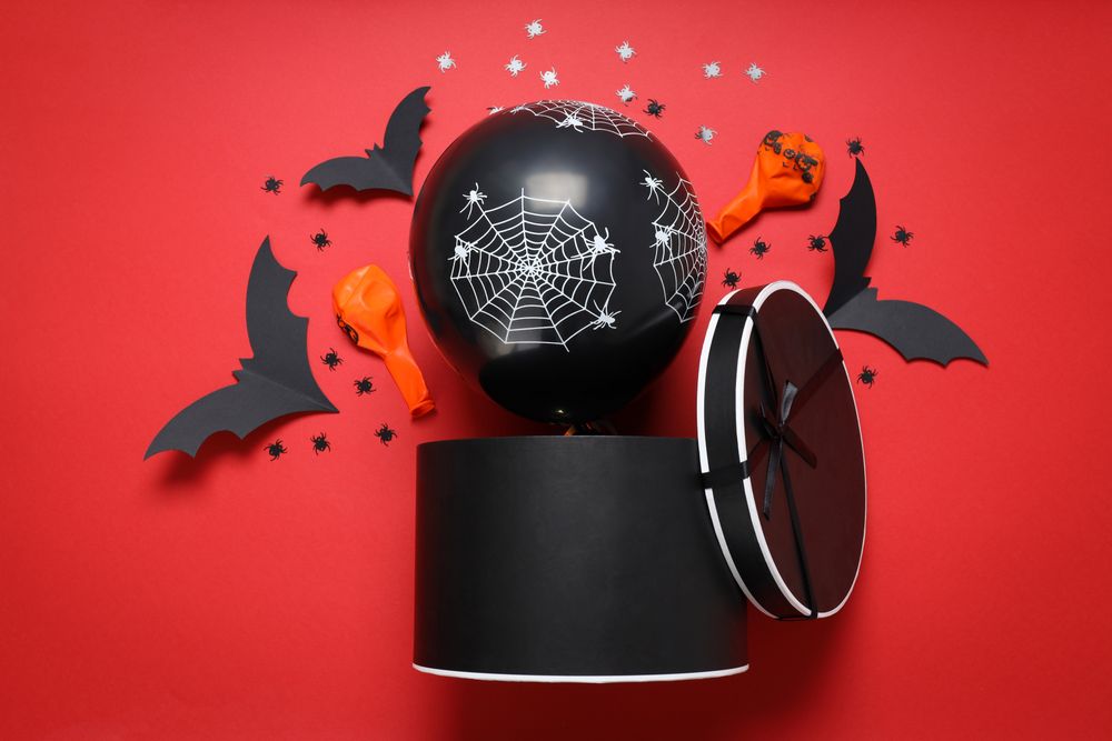 Concept of Halloween mood, Halloween vibes balloons