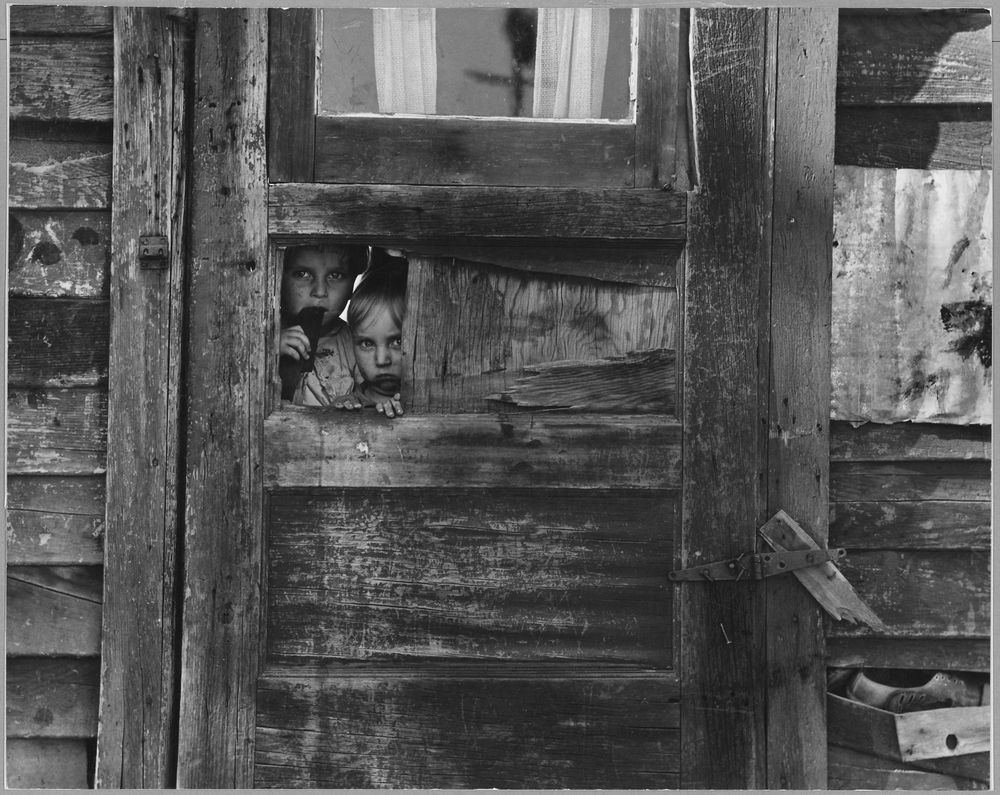 Children living in camp in Kern County, CA