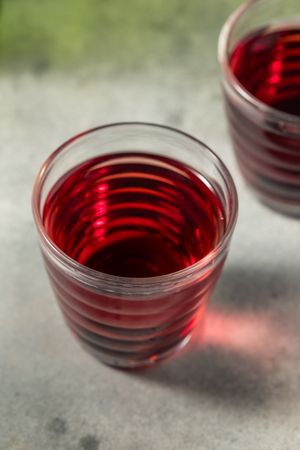 Cold Refreshing Wine and Vodka Krambambula Cocktail