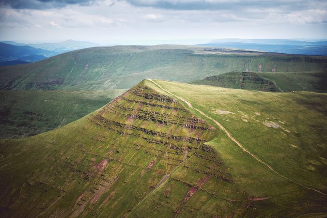 Trails on the Brecon Beacons mountain range