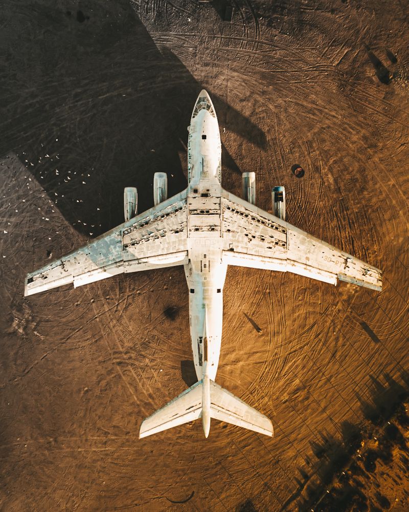 Airplane on land
