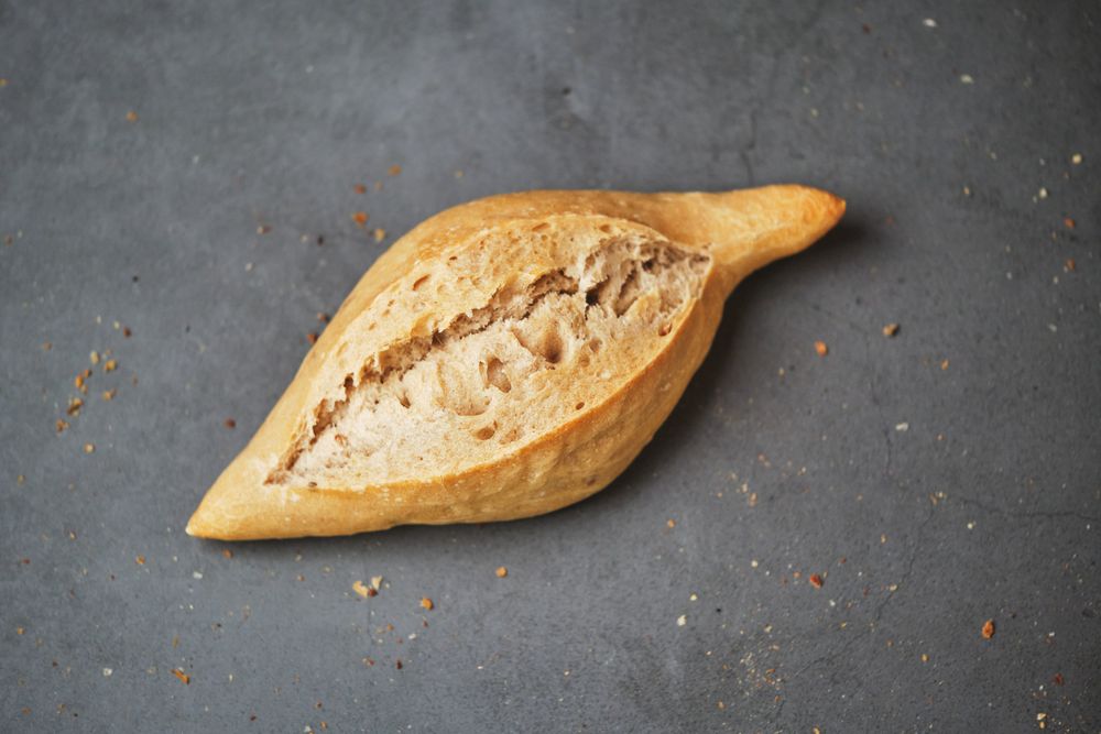 Organic whole wheat flour roll