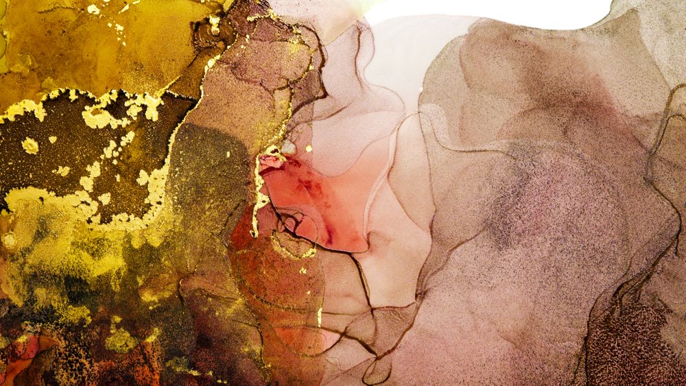 Modern brown fluid art