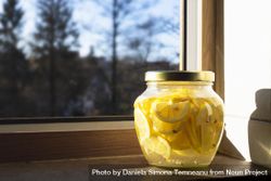 Jar of lemon slices in lemonade 5ayRv5