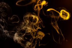 Smoke on dark background