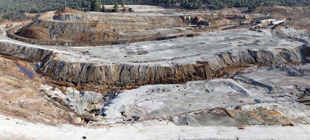 Mining terraces in Riotinto, Huelva