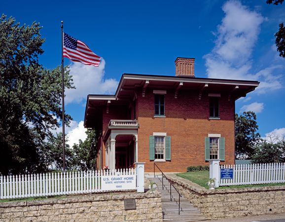 Historic site of Ulysses S. Grant’s home in Galena, Illinois