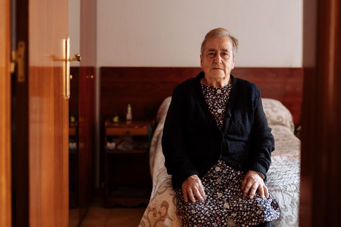 Portrait of older woman