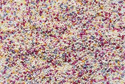 Thick layer of cake sprinkles