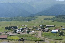 Wonderful view of countryside against picturesque highland