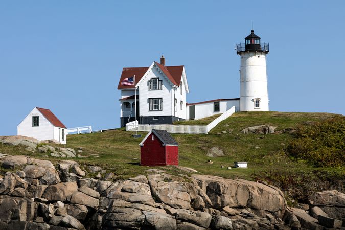 The Cape Neddick lighthouse, York, Maine
