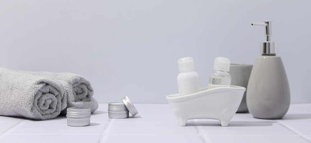 Concept of cosmetic and beauty care accessories