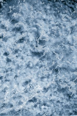 Ocean, foam, blue background, water wave