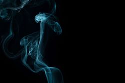Smoke on dark background