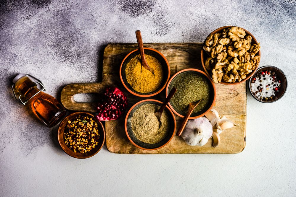 Georgian food cooking concept