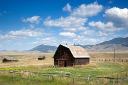 Barn in rural Montana