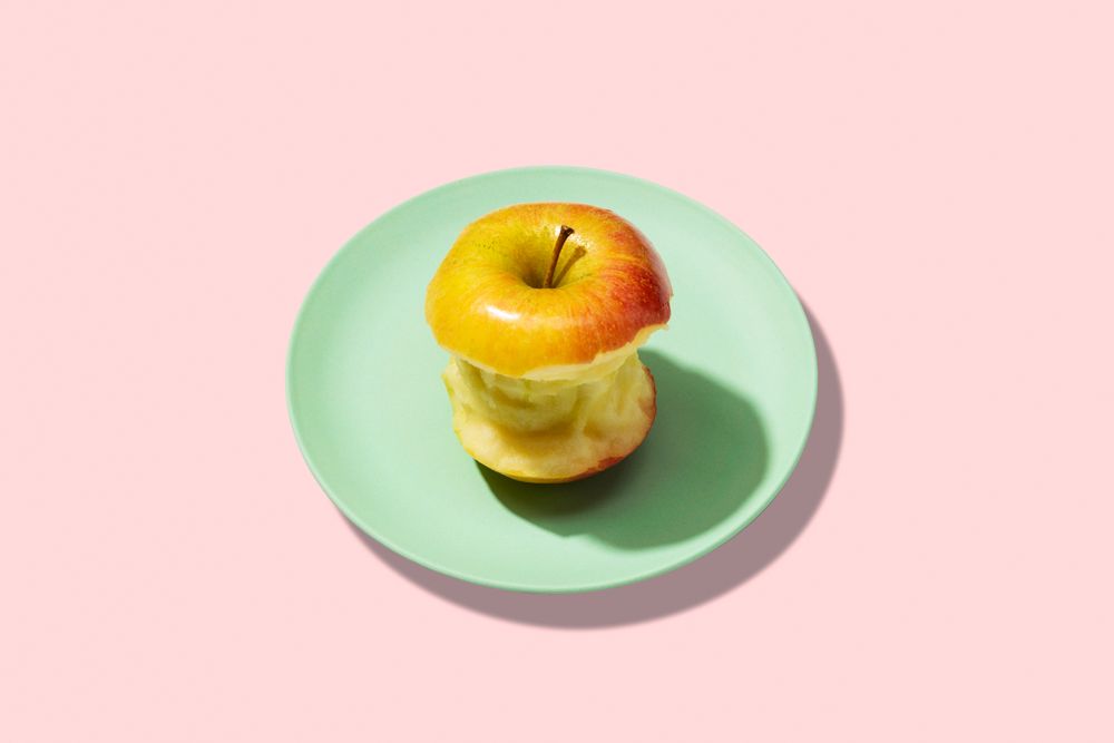 Colorful fresh apple