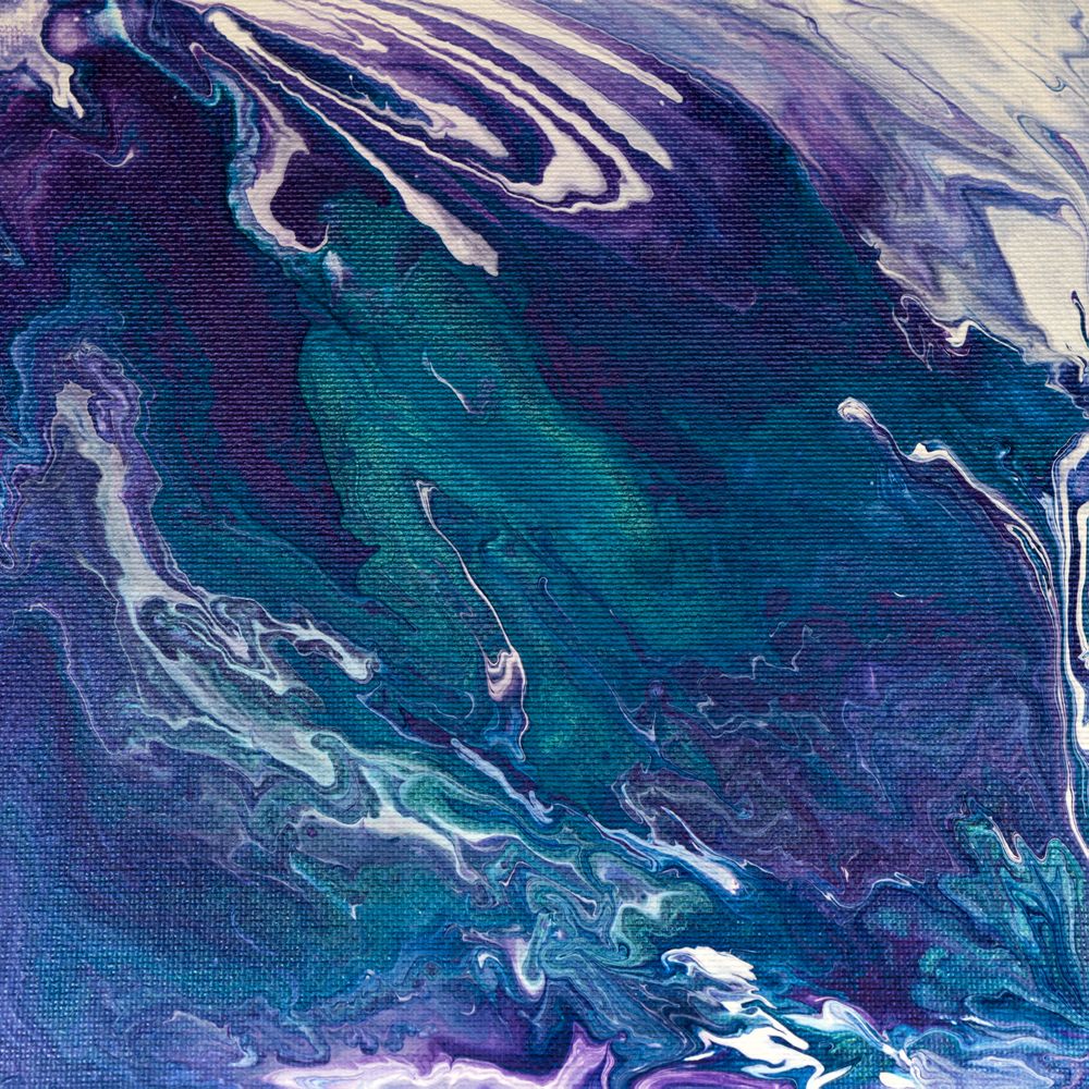 Blue Fluid Art, Abstract Acrylic Background