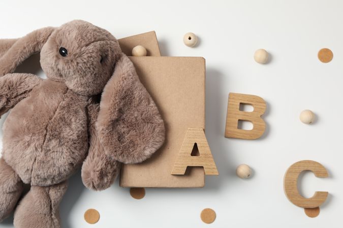 Book for baby, concept of literature for children and baby