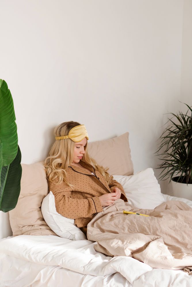 Checking phone while in bed