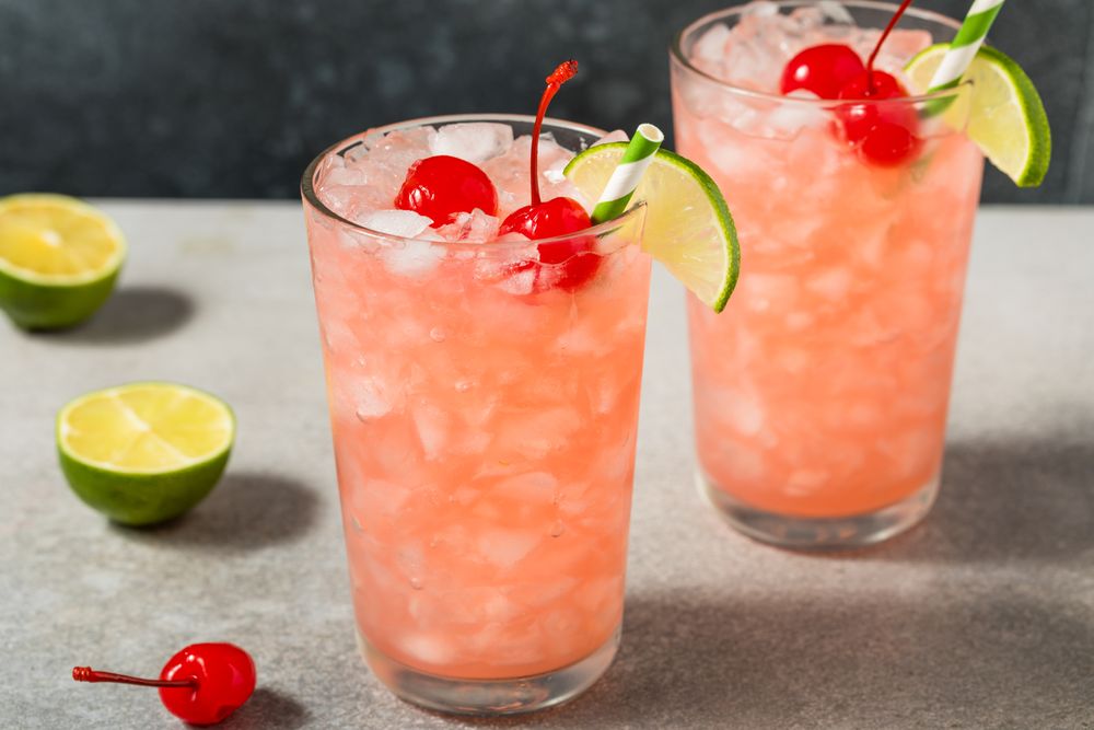 Refreshing Cold Cherry Limeade Soda