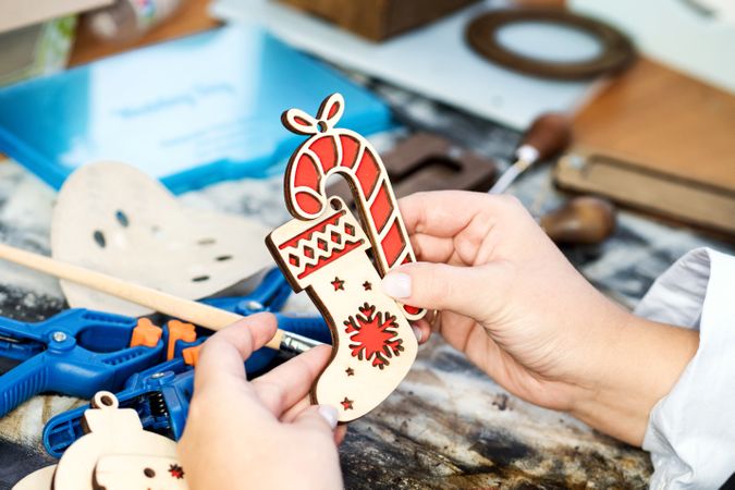 Woodworking workshop eco-friendly Christmas toys