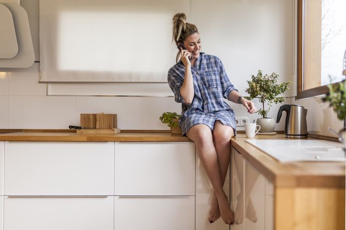 woman at home