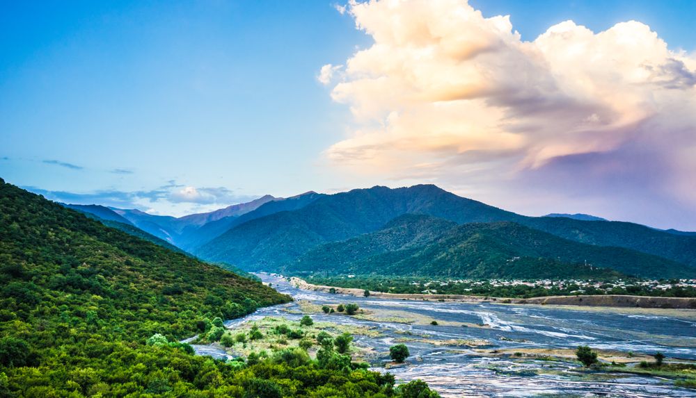 Caucasus mountain range close to Kvareli