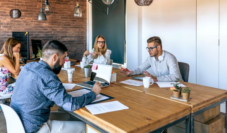 People at a business meeting in the office