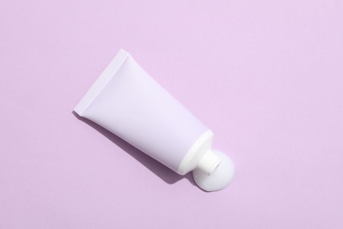 Concept of skin care, cream cosmetic, top view