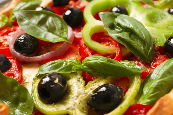 Concept of tasty food, Vegetable galette, close up