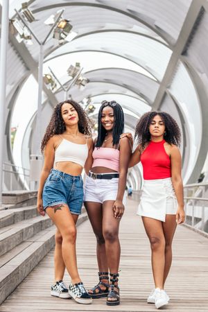 Black female friends enjoying a summer day