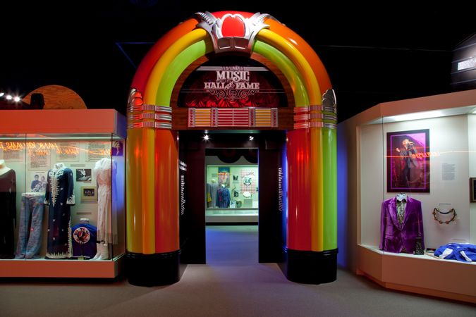 Jukebox-style entryway to the Alabama Music Hall Of Fame