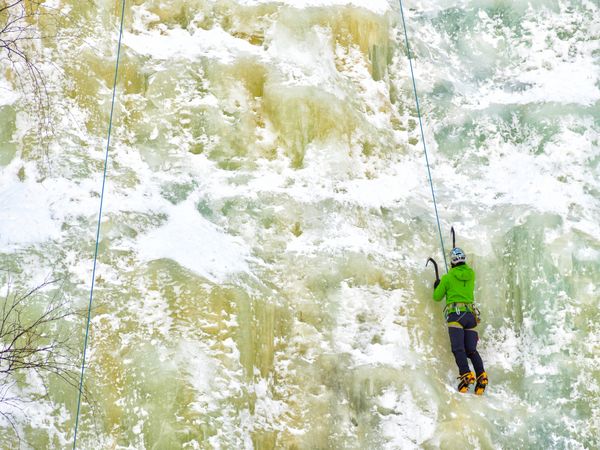 Person scaling icing front