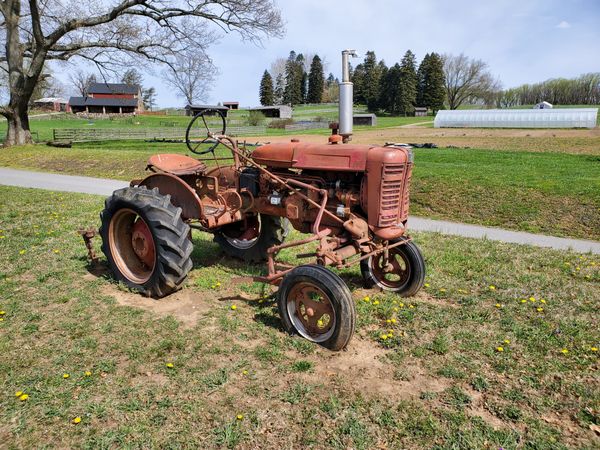 Old farm tractor