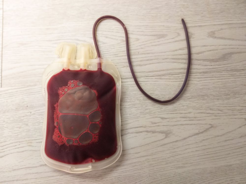 Blood Bag with Tube for Donation or Hospital Blood Bank Stock
