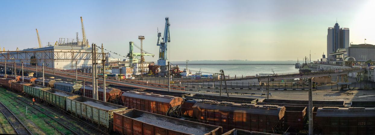 Seaport of Odessa in Ukraine