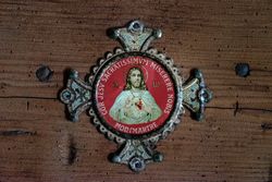 Close up of saints crest