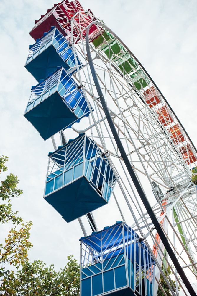 Ferris wheel in amusement park