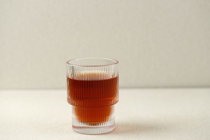 A Glass of Tea on Aesthetic Cup
