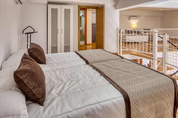 Interior of bedroom in modern design