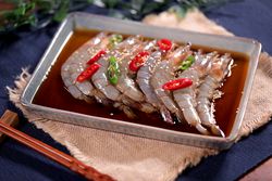 Shirmp Soy Sauce, Korean Healthy Food. Fresh Ingredients.