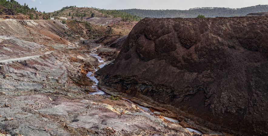 Rock valley in Riotinto