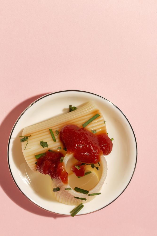 Delicious pasta with tomato sauce