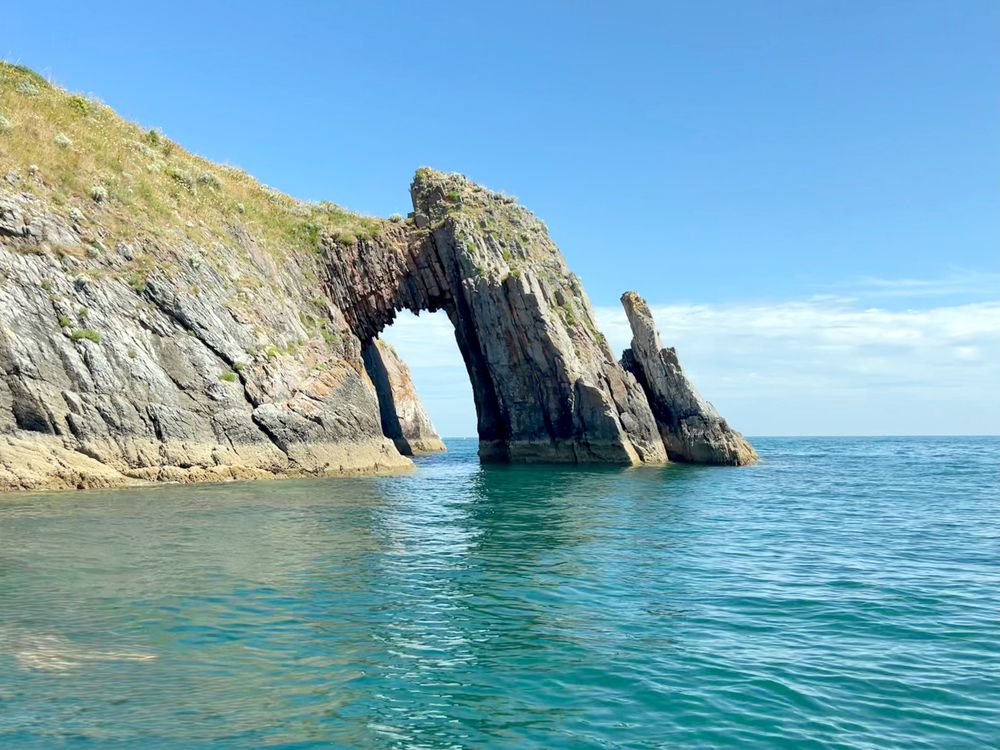 Torbay sea rocks UK