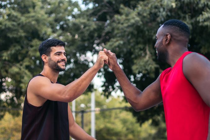 United on the Court: Friends Enjoying Basketball Together