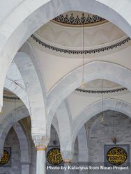 Inside of marble mosque in Ankara 49Kga0