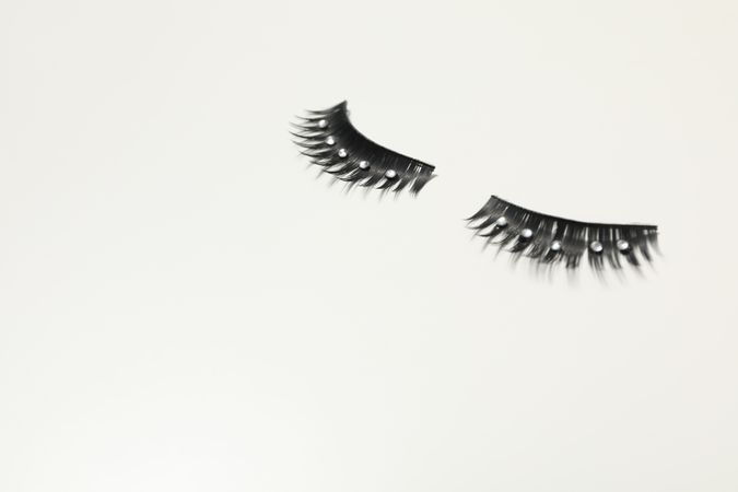 concept of cosmetology tools and beauty treatment, false eyelashes