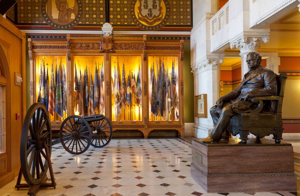 Interior of the Capitol of Connecticut located in Hartford